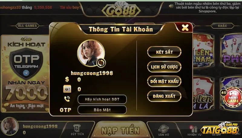 5 bước tham gia cá cược tại Go88