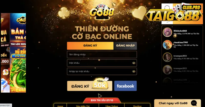 Giới thiệu những tính năng nổi bật tại cổng game Go88