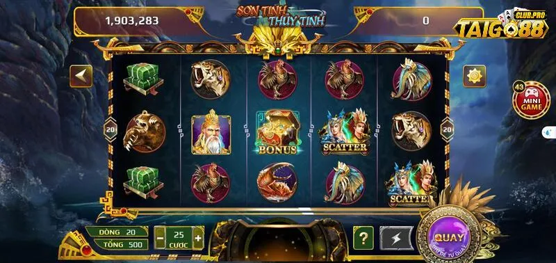 Trải nghiệm slot sơn tinh thủy tinh thú vị tại cổng game Go88