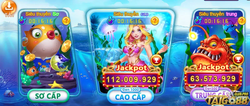 Game bắn cá vàng của Go88 có nhiều cấp độ cho người chơi