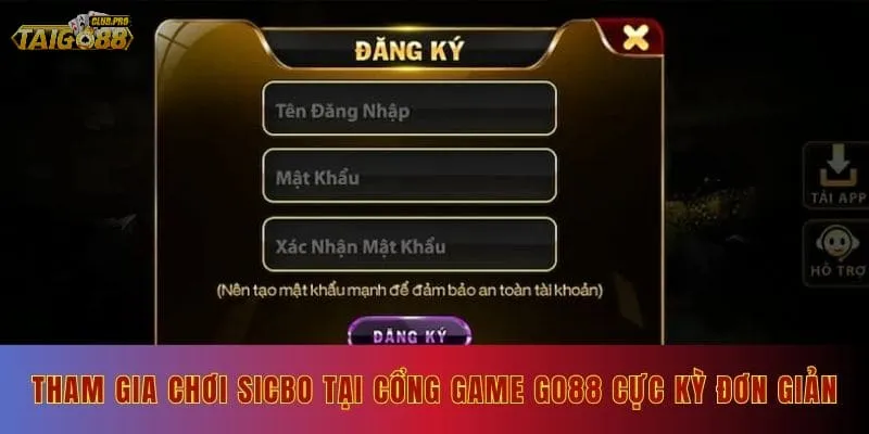 Tham gia chơi Sicbo tại Go88 cực kỳ đơn giản