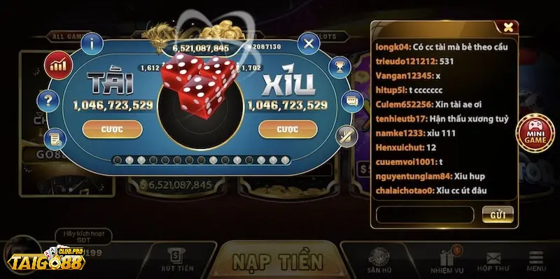 Tổng quát về tài xỉu tại cổng game Go88